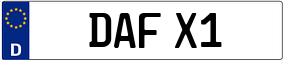 Truck License Plate
